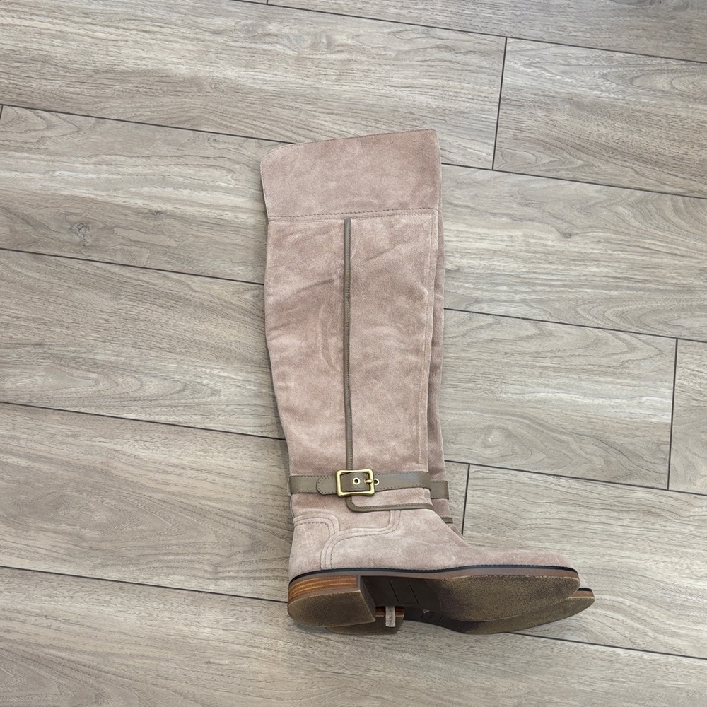 Franco Sarto Taupe Over the Knee Boots